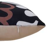 Rechteckige Außenkissenhülle NOLAN Schwarz 50 x 30 cm - Polyester Schwarz