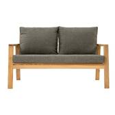 Gartenlounge-Set TIWI Grau / Akazie 4 Plätze - FSC®-zertifiziertes Akazienholz Grau / Akazie