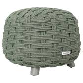 Runder Gartenhocker OBBAE Lorbeergrün 48,5 x 48,5 x 38 cm - Aluminium mit Epoxidharz behandelt, Polyester, Textilene Lorbeer