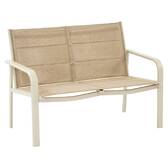 Gartenlounge-Set PIAZZA Ton 4 Plätze - Epoxy-behandeltes Aluminium, Texaline Lehm