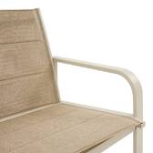 Gartenlounge-Set PIAZZA Ton 4 Plätze - Epoxy-behandeltes Aluminium, Texaline Lehm