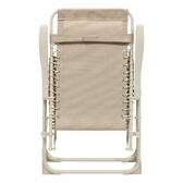 Garten-Relaxsessel SILOS Leinen Beige Epoxidharzbeschichteter Stahl, Texaline Beige lin
