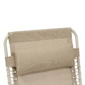 Garten-Relaxsessel SILOS Leinen Beige Epoxidharzbeschichteter Stahl, Texaline Beige lin