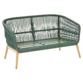 Gartensofa ORISSA Olivgrün 2 Plätze - Polyester, Stahl Olivgrün