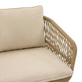 Gartensofa ORISSA Taupe 2 Plätze - Polyester, Stahl Taupe