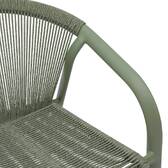 Gartenstuhl mit Armlehnen RIU Salbei / Lorbeergrün Epoxidharz behandeltes Aluminium, Polyester Salbei / Lorbeergrün