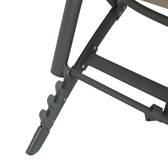 Sonnenliege SAMBA Leinen / Lorbeergrün 4 Positionen - Epoxy-behandeltes Aluminium, Texaline Leinen / Lorbeer