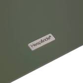 Ovalerr Gartenbeistelltisch VENUZIA Lorbeergrün 50 x 30 x 50 cm - Aluminium mit Epoxidharz behandelt Lorbeer