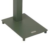 Ovalerr Gartenbeistelltisch VENUZIA Lorbeergrün 50 x 30 x 50 cm - Aluminium mit Epoxidharz behandelt Lorbeer