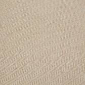 Gartensofa ALLURE Beige zebrano / Mahagoni 3 Plätze - Epoxy-beschichtetes Aluminium, Polyester Beige Zebrano / Braun Mahagoni
