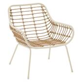 Duo Gartenlounge-Set PAOPAO Beige / Tonerde 2 Plätze - Epoxy-behandelter Stahl, Verstärkter Rostschutz, Polyester Beige / Ton