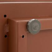 Garten-Loungesessel ALLURE Beige / Mahagoni Epoxidharz behandeltes Aluminium, Polyester Beige / Mahagoni Braun