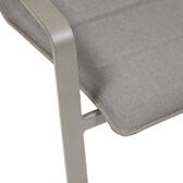 Gartenstuhl mit Armlehnen DIESE Badiane / Kaffee Epoxidharz behandeltes Aluminium, Texaline Sternanis / Kaffee