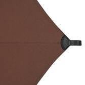 Quadratischer neigbarer Sonnenschirm SOYA Mahagoni 2,5 x 2,5 m - Stahl, Polyester Mahagonibraun