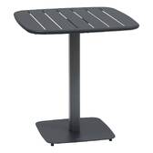 Gartentisch Quadrat ALEGORIA Graphit 2 Plätze - Epoxy-behandelter Stahl, Verstärkter Rostschutz Graphit
