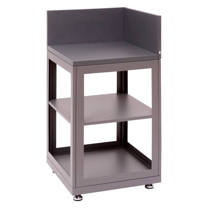 Eckmodul für Sommerküche OXYANA Graphit 110 x 60 x 60 cm - Verzinkter Stahl, Verstärkter Rostschutz Graphit