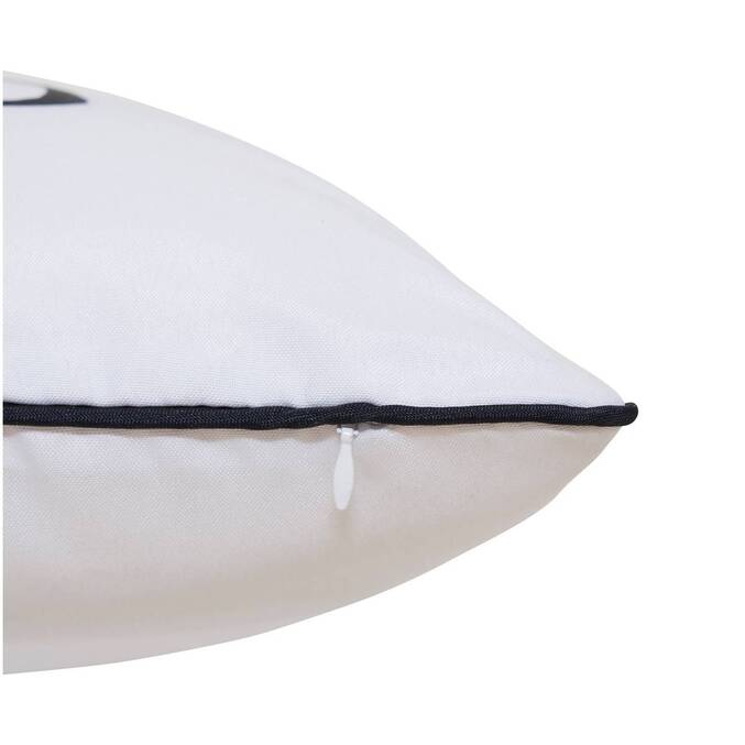 Quadratische Outdoor-Kissenhülle NOLAN weiße 40 x 40 cm - Polyester Weiß