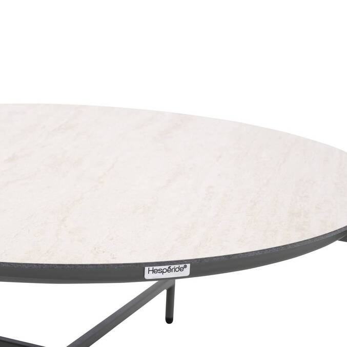 Gartenlounge-Set BELANO Lorbeergrün 5 Sitze - Epoxidharz behandelter Stahl, Verstärkter Rostschutz, Olefin Lorbeer
