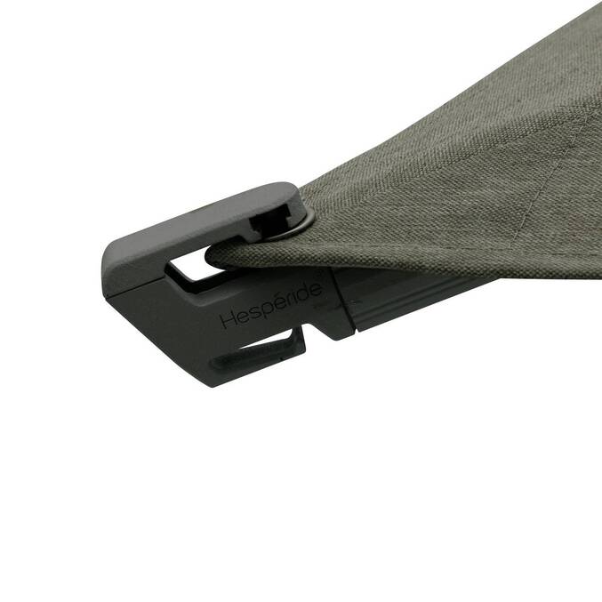 Rechteckiger neigbarer Ampelschirm MELHIA Lorbeergrün 4 x 3 m - Aluminium, Stahl, Olefin Lorbeer
