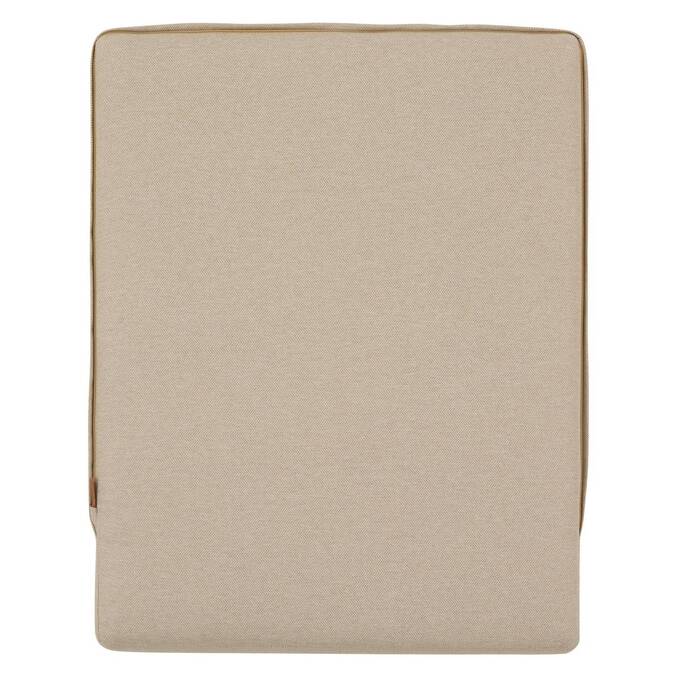 Rechteckiger Gartenhocker ALLURE Beige / Mahagoni 78 x 65 x 42 cm - Polyester, Aluminium mit Epoxidharz beschichtet, Polyester Beige / Mahagoni Braun