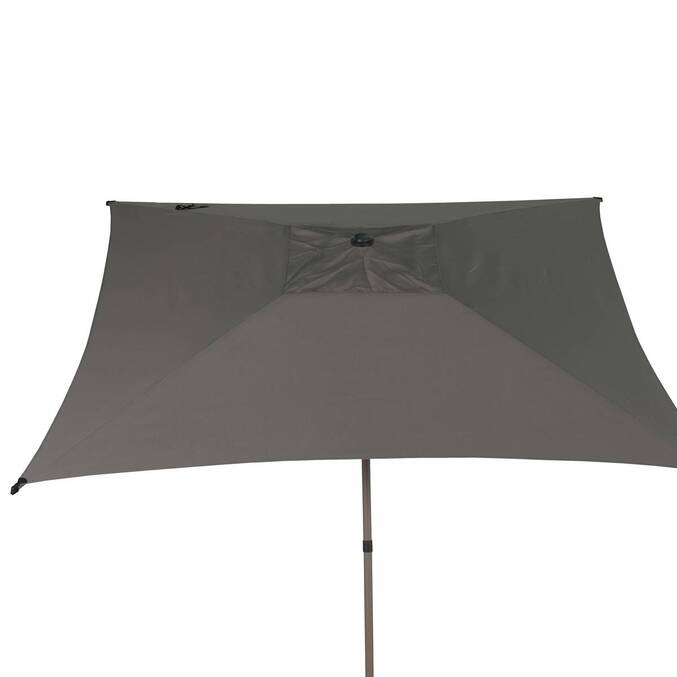 Quadratischer neigbarer Sonnenschirm SOYA Kaffee 2,5 x 2,5 m - Stahl, Polyester Kaffee