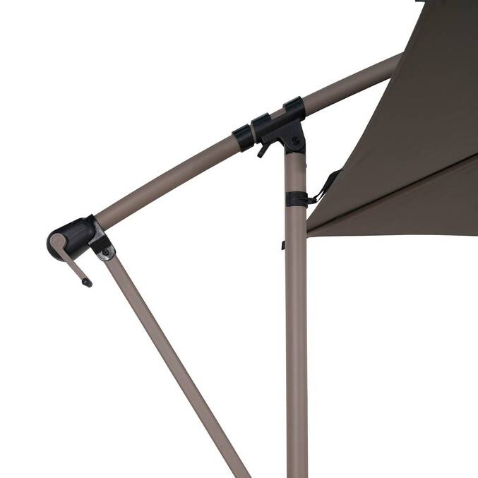 Runder Ampelschirm MANOA Kaffee 3 m - Stahl, Polyester Kaffee