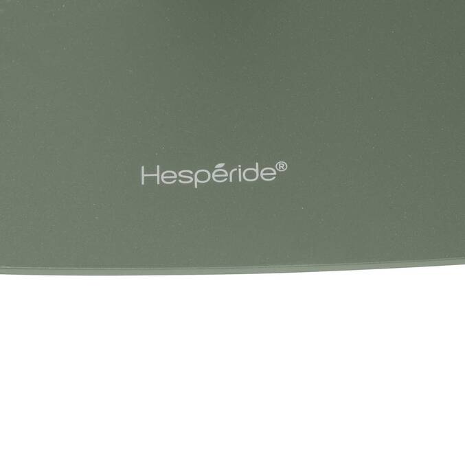 Quadratischer Gartentisch ALEGORIA Lorbeergrün 2 Plätze - Stahl, Verstärkter Rostschutz Lorbeer