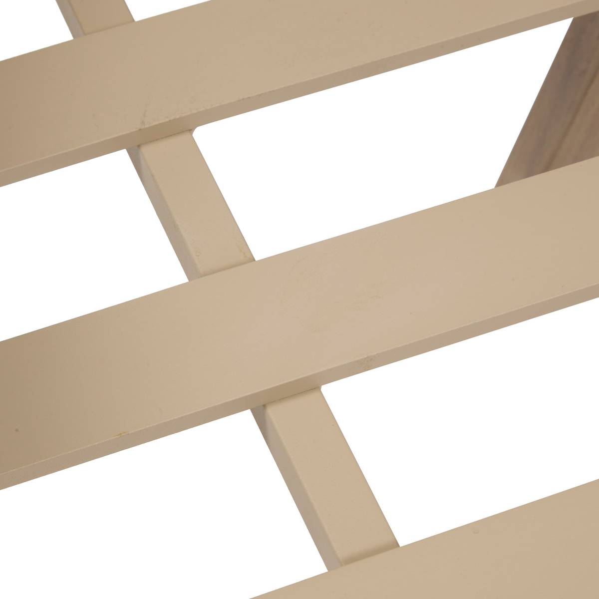 Gartenstuhl mit Armlehnen MYLORE Beige / Honey Epoxidharz behandeltes Aluminium, Recyceltes Polyester Beige / Honig