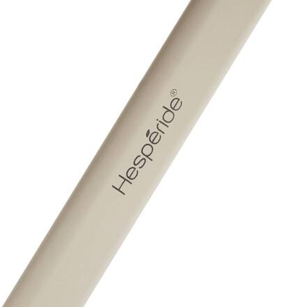 Klappbarer quadratischer Gartentisch AZUA Dinkel / Ton 2 Plätze - Epoxy-beschichtetes Aluminium, Glas