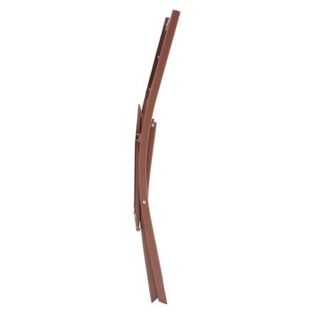 4er-Set klappbare Gartenstühle MODULA Mahagoni Epoxidharzbeschichteter Stahl, Texaline
