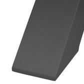 Rechteckiger Gartentisch ORACLION Nuss / Graphit 10 Plätze - Epoxy-beschichtetes Aluminium Nuss / Graphit