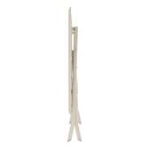 Rechteckiger klappbarer Gartentisch AZUA Dinkel / Ton 6 Plätze - Epoxy-beschichtetes Aluminium, Glas Dinkel / Ton