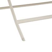 Rechteckiger klappbarer Gartentisch AZUA Dinkel / Ton 6 Plätze - Epoxy-beschichtetes Aluminium, Glas Dinkel / Ton