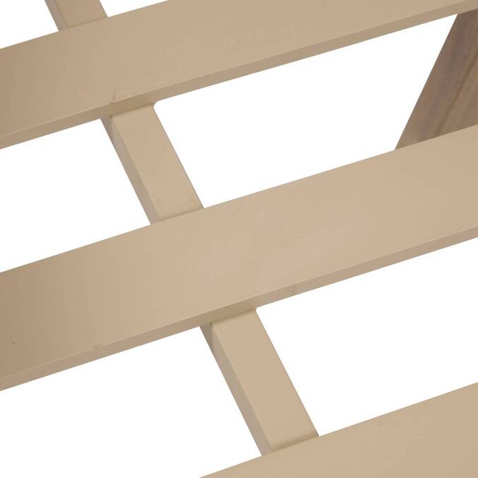 Gartenstuhl mit Armlehnen MYLORE Beige / Honey Epoxidharz behandeltes Aluminium, Recyceltes Polyester Beige / Honig