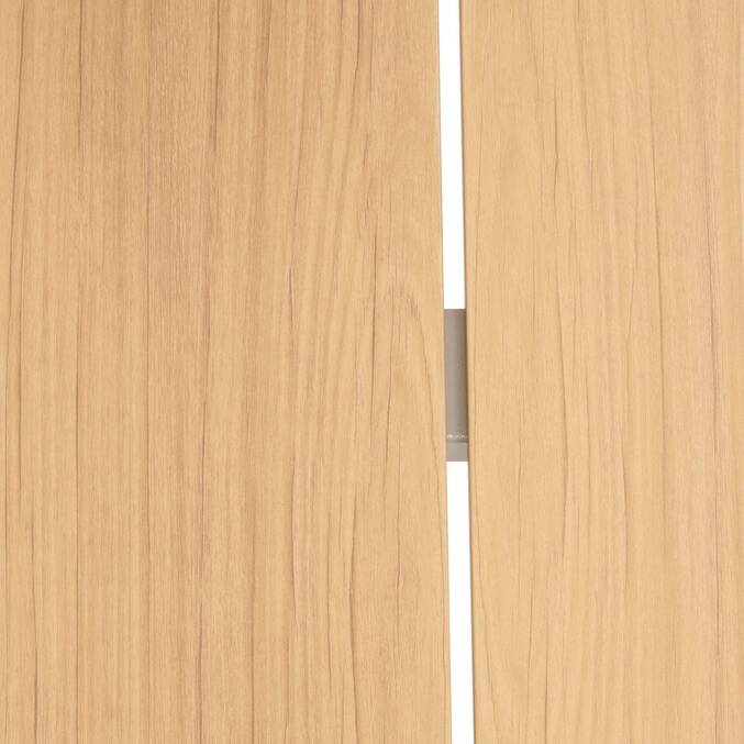 Rechteckiger Gartentisch ORACLION Nuss / Ton 10 Plätze - Epoxy-beschichtetes Aluminium Nuss / Ton