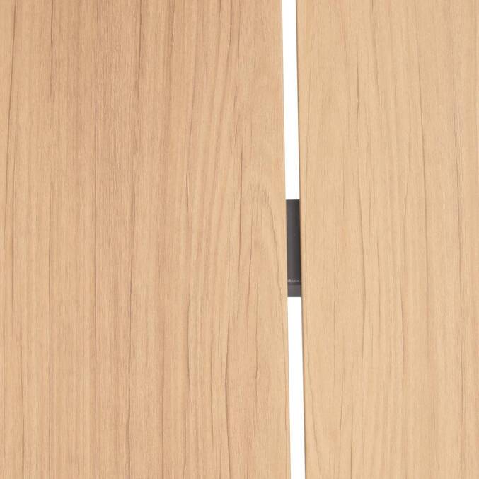 Rechteckiger Gartentisch ORACLION Nuss / Graphit 10 Plätze - Epoxy-beschichtetes Aluminium Nuss / Graphit