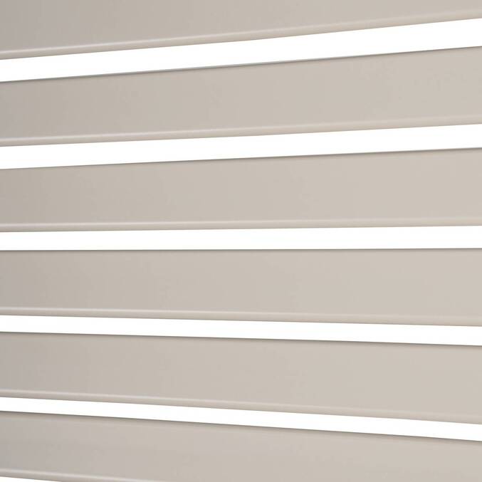 Feststehender Fensterladen EVORA Ton Für EVORA Seite 4 m - 1/3 Seite - 1,2 x 2,3 m - Epoxidbeschichtetes Aluminium Lehm