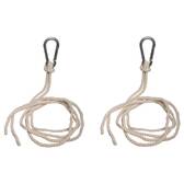 Rope fixing kit for hammock Beige 2 fastening ropes Beige