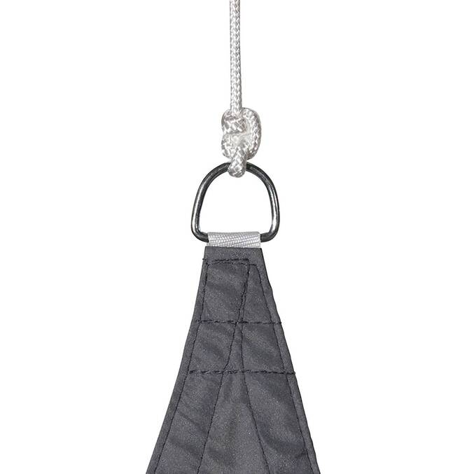 Rectangular shade sail CURACAO Grey 4 x 3 m - Polyester Slate
