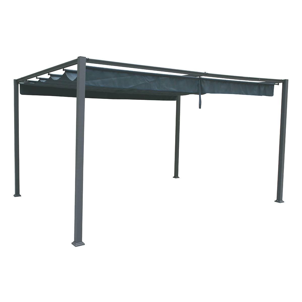 Gazebo canopy PALMEIRA Slate For PALMEIRA 4 x 3 m - Polyester Slate