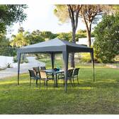 EASY UP Slate Folding Square Gazebo For EASY UP 3 x 3 m - Epoxy-coated Aluminum, Polyester Slate