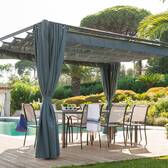 Gazebo canopy PALMEIRA Slate For PALMEIRA 4 x 3 m - Polyester Slate