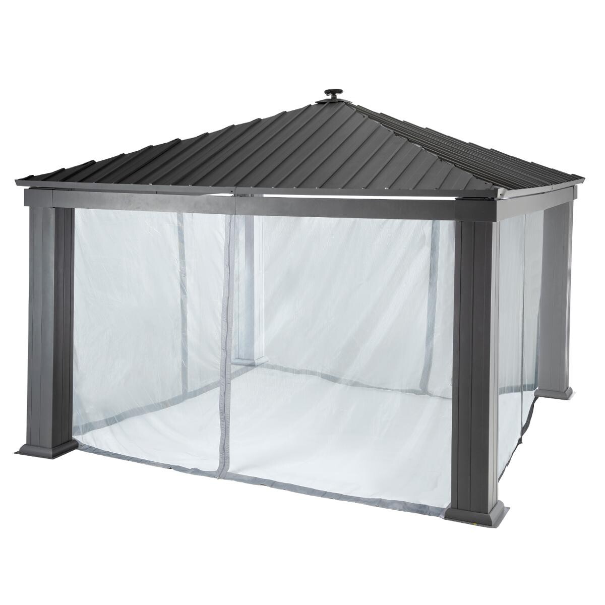 Mosquito net curtains for gazebo PATIA Slate For PATIA 4 x 4 m - Polyester Slate