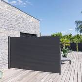 Retractable Screen ANTAO Graphite 3 x 1.8 m - Epoxy-coated aluminum, Polyester fabric Graphite