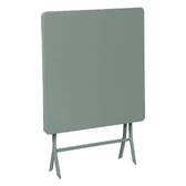 Square folding garden table GREENSBORO Olive green 2 seats - Epoxy-treated steel, Reinforced anti-rust treatment Olive green