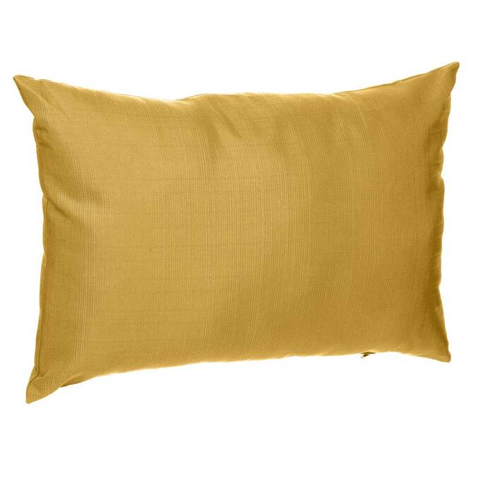 Outdoor decorative cushion KORAI Mustard yellow 30 x 50 cm - Polyester Mustard yellow