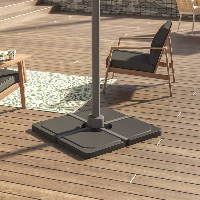 Parasol base STACIO Black 25 kg - Concrete Black