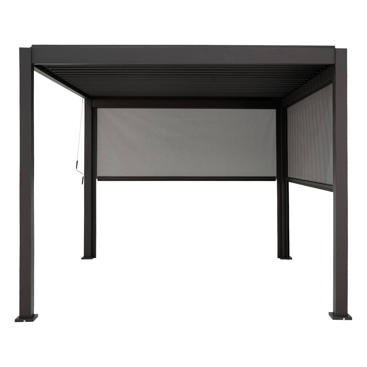 Awning for bioclimatic pergola EVORA Slate For EVORA Side 3 m - 2.7 m - Aluminum, Texaline Slate