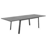 Extendable garden table PAVANE Graphite 10 seats - Epoxy-coated aluminum Graphite