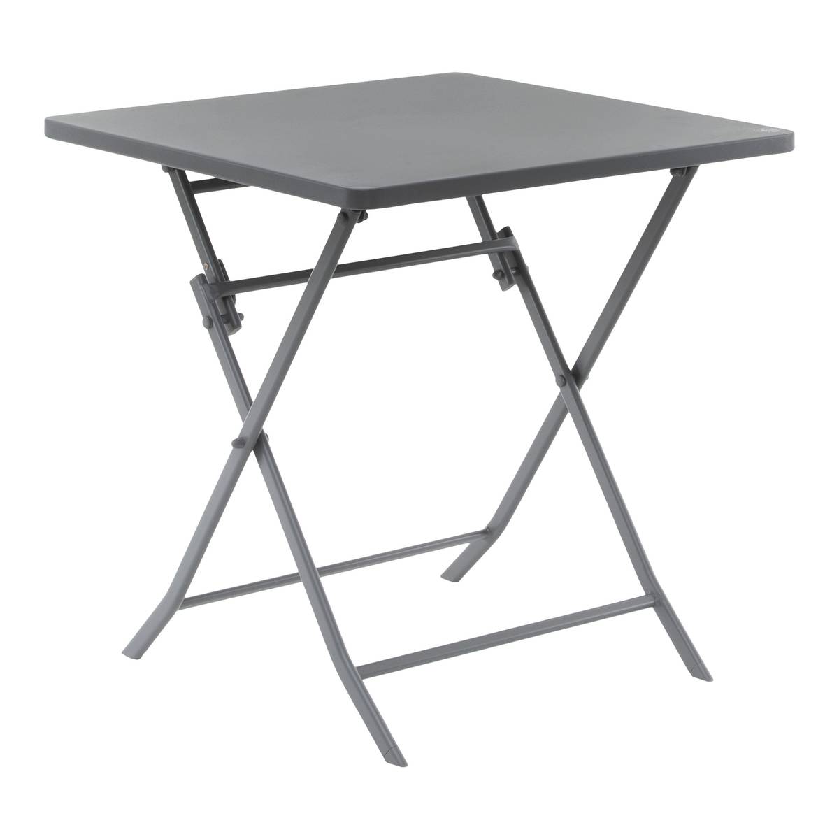 Square folding garden table GREENSBORO Quartz Grey 2 seats - Roland-Garros x Hespéride Quartz grey